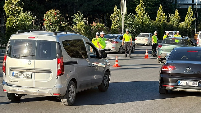 Elazığ'da trafik güvenliği için sıkı denetim