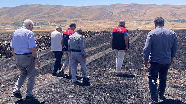 Elazığ'da yangın felaketi: 300 dönüm alan etkilendi