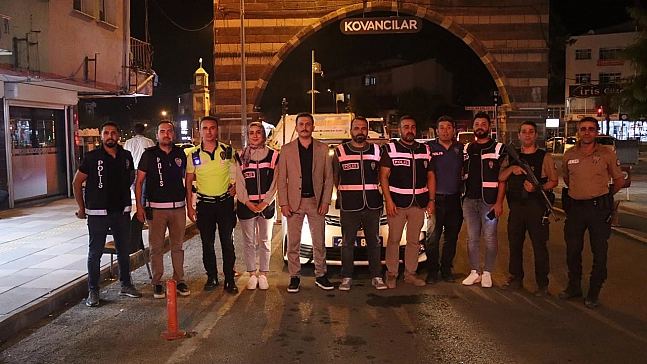 Kovancılar polisinden şok uygulama
