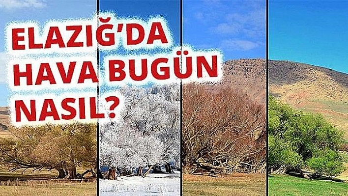 01 Kasım Elazığ Hava Durumu