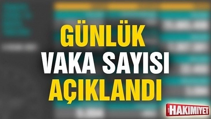 16 Ocak Koronavirüs verileri yayımlandı: Büyük düşüş