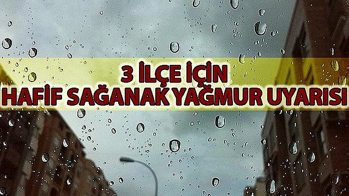 5 İL İÇİN METEOROLOJİK UYARI