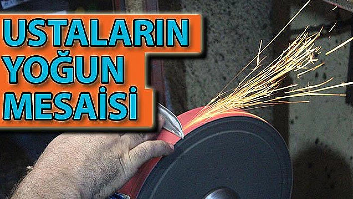 BIÇAK BİLEME USTALARININ BAYRAM MESAİSİ