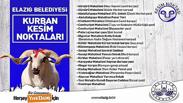 KURBAN SATIŞ VE KESİM NOKTALARI BAYRAMA HAZIR