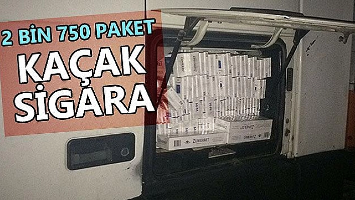 PAKET KAÇAK SİGARA YAKALANDI