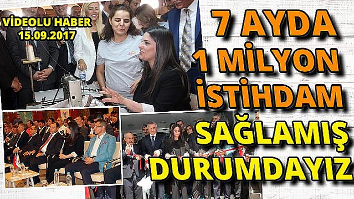 BAKAN SARIEROĞLU, DİKİŞ MAKİNESİNİN BAŞINA GEÇTİ