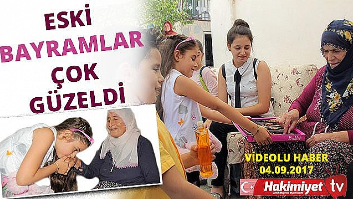 ÇOCUKLAR, BAYRAMDA YALNIZ KALAN YAŞLILARI UNUTMADI