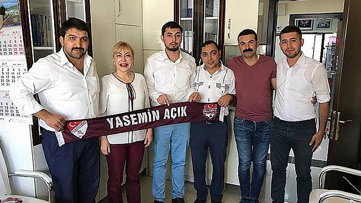 Milliyetçi Elazığsporlular'dan Prof. Dr. Açık'a ziyaret