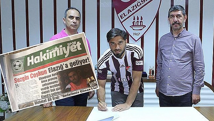 Sezgin Coşkun Elazığspor'da!