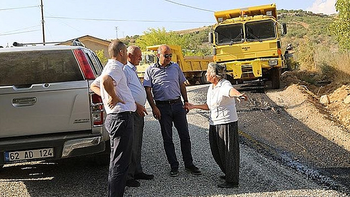 TUNCELİ'DE YOL ÇALIŞMALARI  SÜRÜYOR