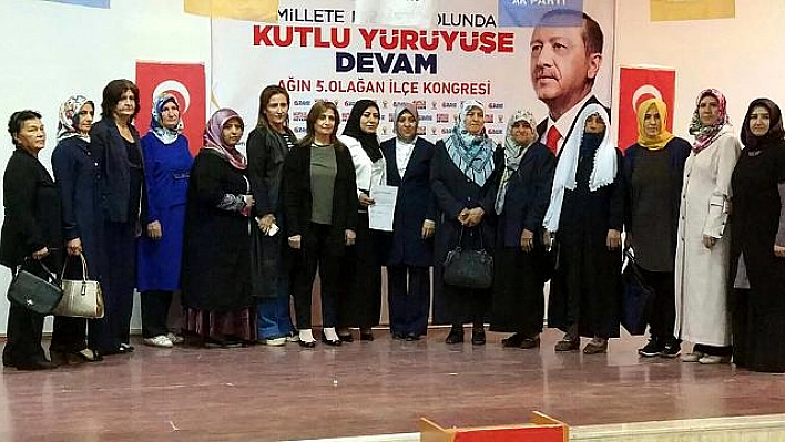 AK PARTİ AĞIN KADIN KOLLARI KONGRESİ YAPILDI 