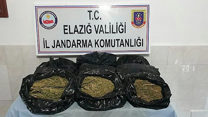 ELAZIĞ'DA 12 KİLO ESRAR ELE GEÇİRİLDİ