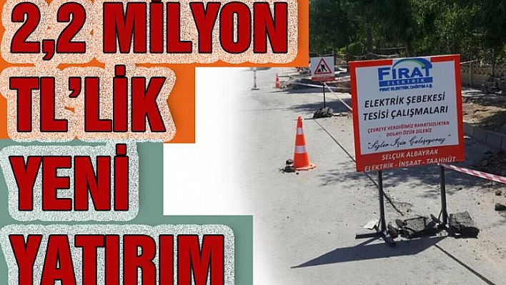 Doğukent Mahallesine 2,2 Milyon Tl'lik Yeni Yatırım