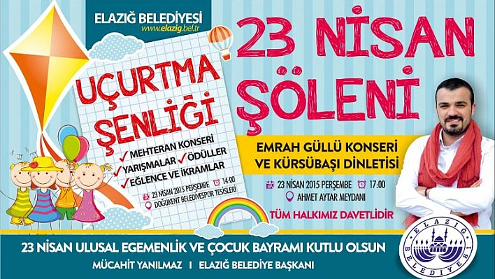 ELAZIĞ BELEDİYESİ 23 NİSAN COŞKUSUNA HAZIRLANIYOR 