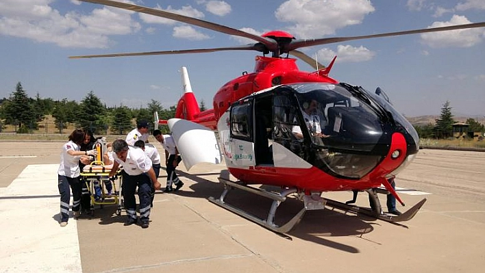 ASKERİ VE 112 HELİKOPTERLERİ HAYAT KURTARDI