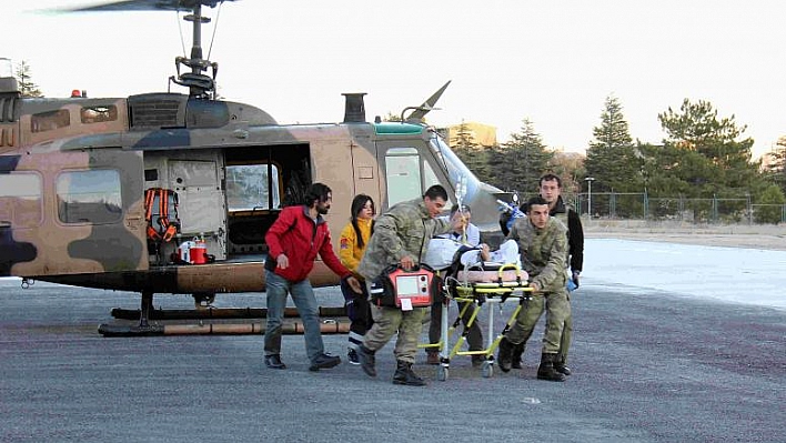 ASKERİ HELİKOPTER HAYAT KURTARDI