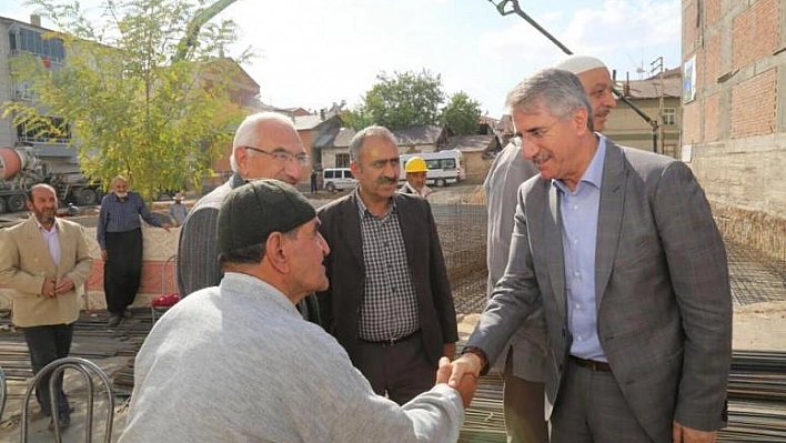 BAŞKAN YANILMAZ MESUDİYE CAMİİ TEMEL ATMA TÖRENİNE KATILDI