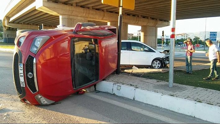 ELAZIĞ'DA TRAFİK KAZASI: 1 YARALI