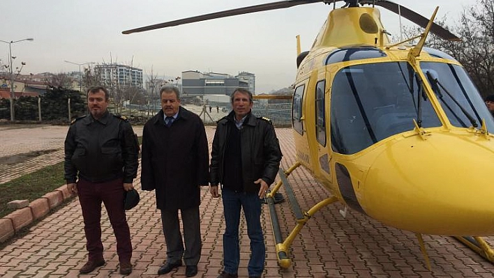 ELAZIĞ VE BÖLGEDEKİ ENERJİ NAKİL HATLARI HELİKOPTERLE DENETLENDİ