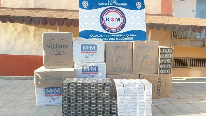 ELAZIĞ'DA 12 BİN PAKET KAÇAK SİGARA ELE GEÇİRİLDİ