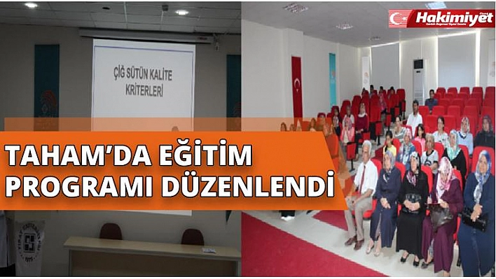 Taham'da Eğitim Programı Düzenlendi