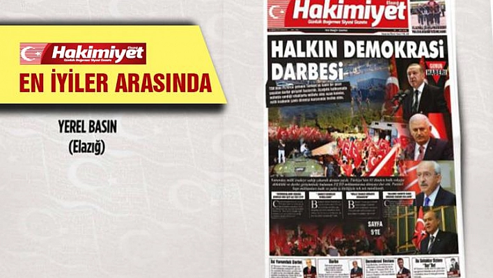 Hakimiyet Gazetesi En İyiler Arasında