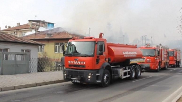 İTFAİYE'NİN ZAMANINDA MÜDAHALESİ İLE YANGIN SÖNDÜRÜLDÜ