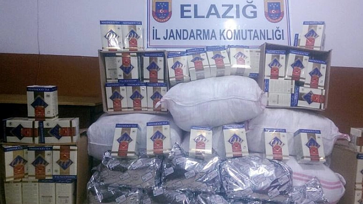 JANDARMA YARIM TON KAÇAK ÇAY ELE GEÇİRDİ