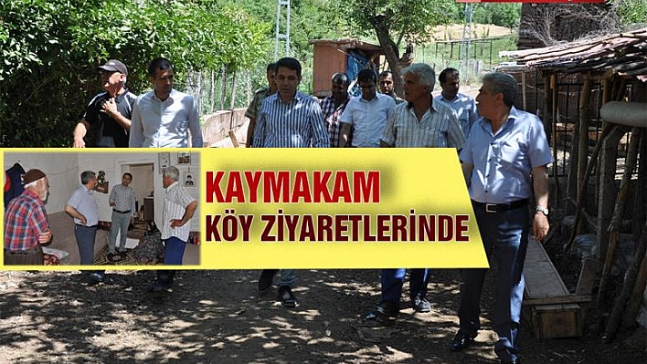 Palu Kaymakamı Öztürk'ten Köy Ziyaretleri