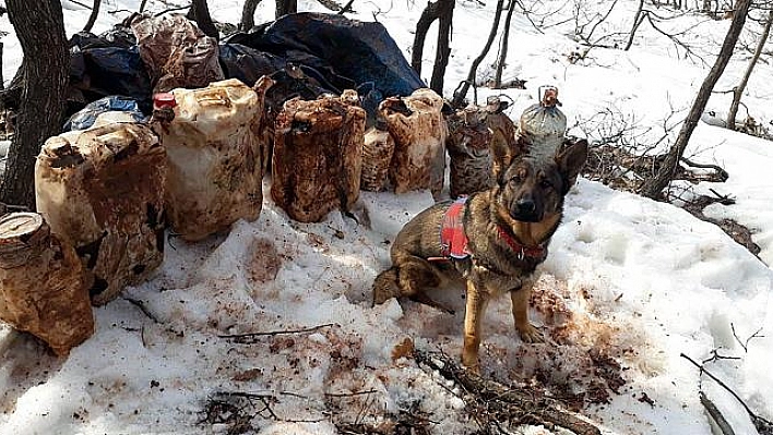 150 KİLOLUK PATLAYICI ELE GEÇİRİLDİ