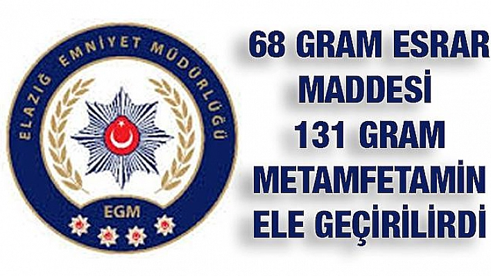 UYUŞTURUCU OPERASYONU: 5 GÖZALTI