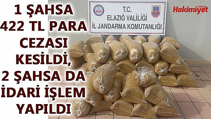 288 KİLO TÜTÜN ELE GEÇİRİLDİ