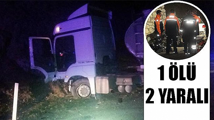 ELAZIĞ'DA TANKER İLE OTOMOBİL ÇARPIŞTI