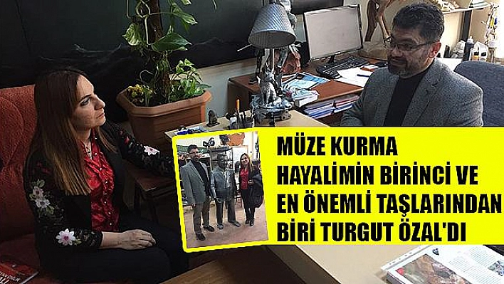  HURDADAN VE ATIK METALLERDEN  TURGUT ÖZAL HEYKELİ