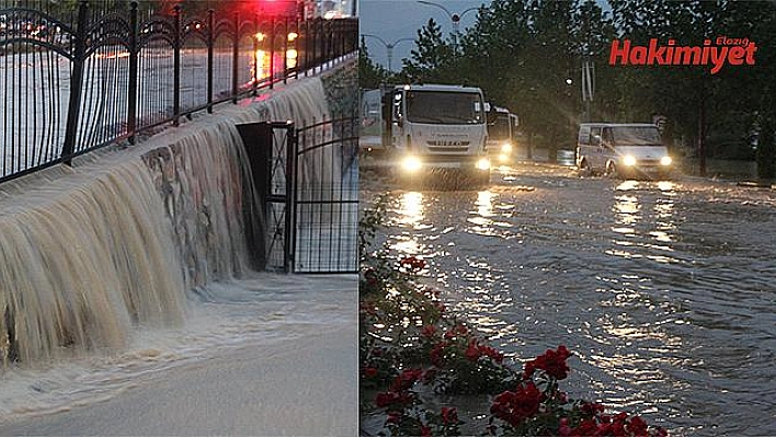 ELAZIĞ'DA SAĞANAK ETKİLİ OLDU