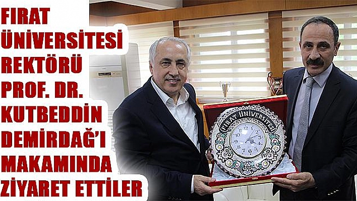 İLİM YAYMA CEMİYETİ GENEL BAŞKANI TÜLÜN, REKTÖR PROF. DR. DEMİRDAĞ'I ZİYARET ETTİ