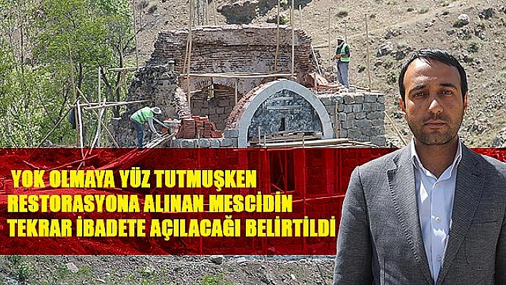 OSMANLI DÖNEMİNE AİT DABAKHANE MESCİDİ İBADETE AÇILACAK