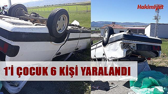 OTOMOBİL ŞARAMPOLE YUVARLANDI