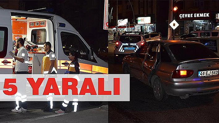 TİCARİ ARAÇ OTOMOBİLE ÇARPTI