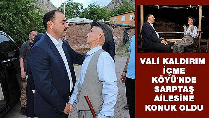 VALİ KALDIRIM İÇME KÖYÜ'NDE