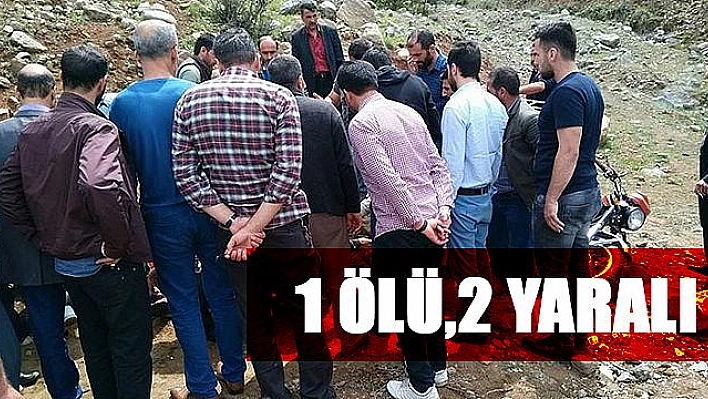 YOLDAN ÇIKAN MOTOSİKLET TAKLA ATTI