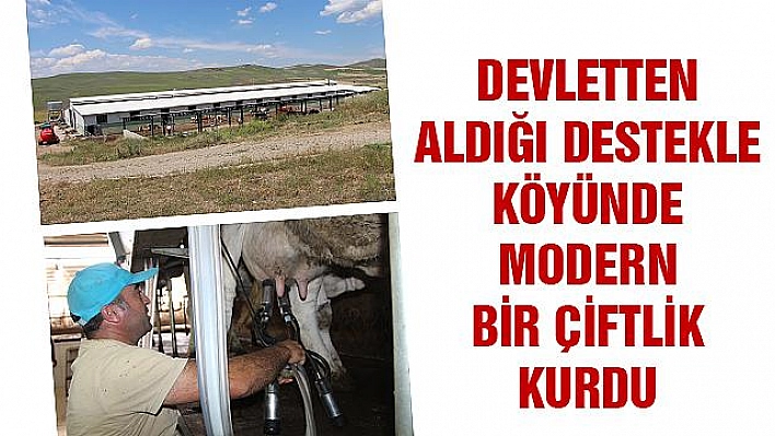 DEVLETTEN ALDIĞI DESTEKLE KÖYÜNE UMUT OLDU