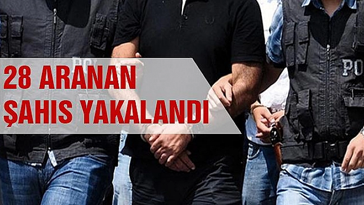 ELAZIĞ'DA OY KULLANMAYA GELEN 28 ARANAN ŞAHIS YAKALANDI