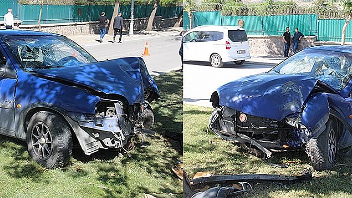ELAZIĞ'DA TRAFİK KAZASI: 2 YARALI