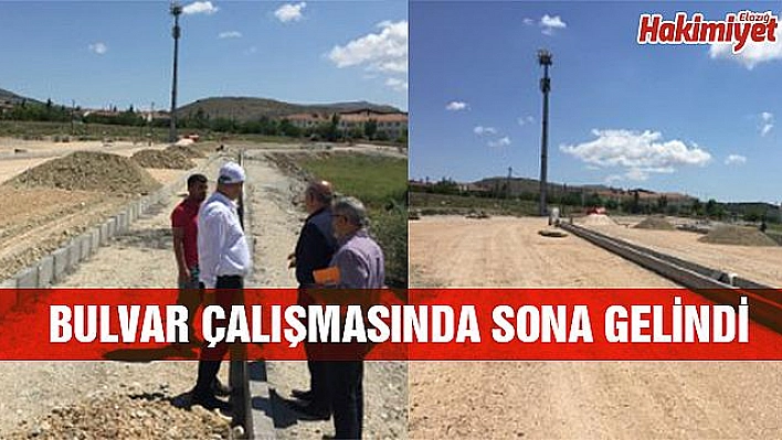 ELAZIĞ' DA YENİ BULVAR YOLU ÇALIŞMALARI DEVAM EDİYOR