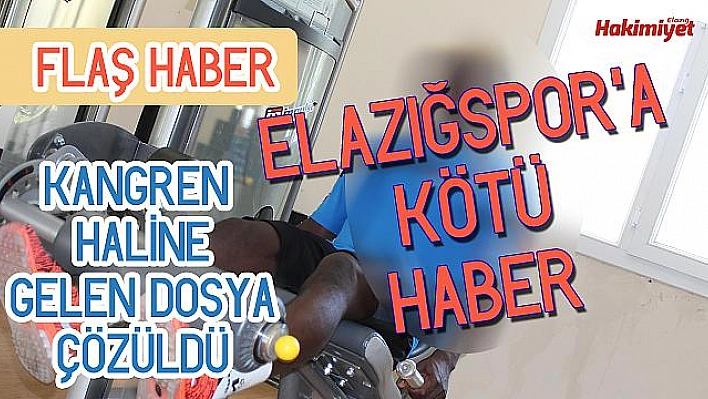 ELAZIĞSPOR O DOSYAYI KAYBETTİ (?)