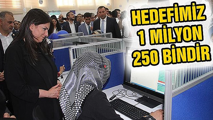 'İŞE YERLEŞTİRME HEDEFİMİZ 1 MİLYON 250 BİNDİR'