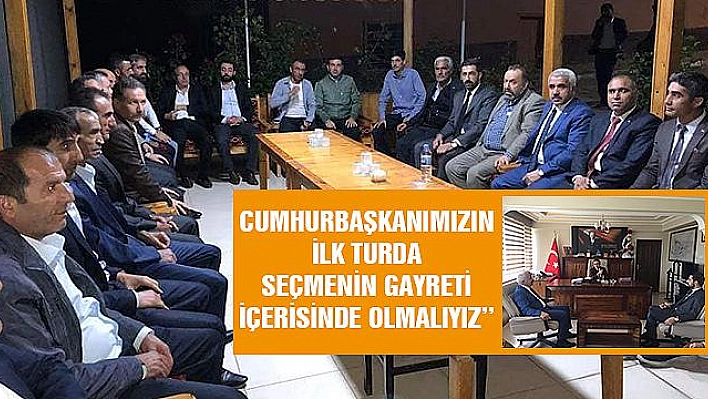 MHP'li adaylar Baskil'de sloganlarla karşılandı