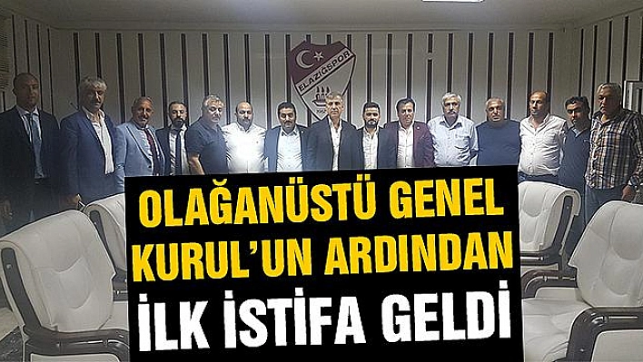 Yönetimde ilk istifa!