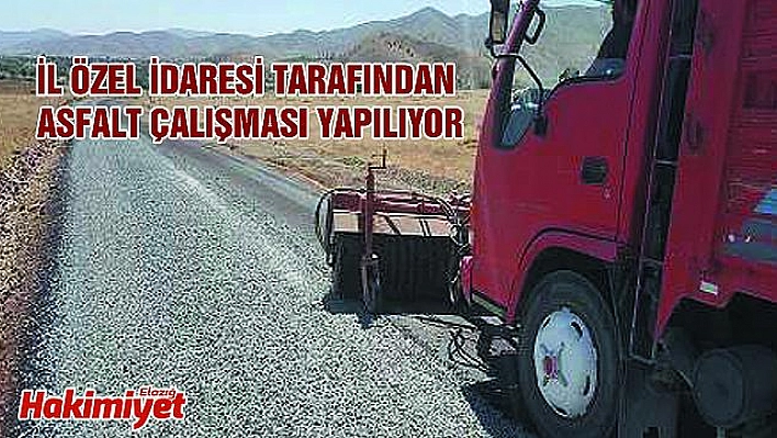 ELAZIĞ'DA YOL ÇALIŞMALARI DEVAM EDİYOR